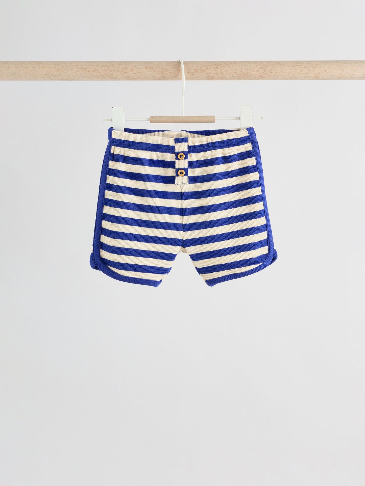 Blue Stripe Long Sleeve Top and Shorts Baby Set (0mths-2yrs) image 4