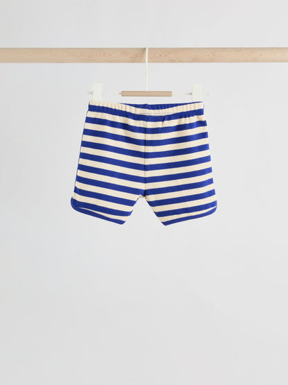 Blue Stripe Long Sleeve Top and Shorts Baby Set (0mths-2yrs) image 6