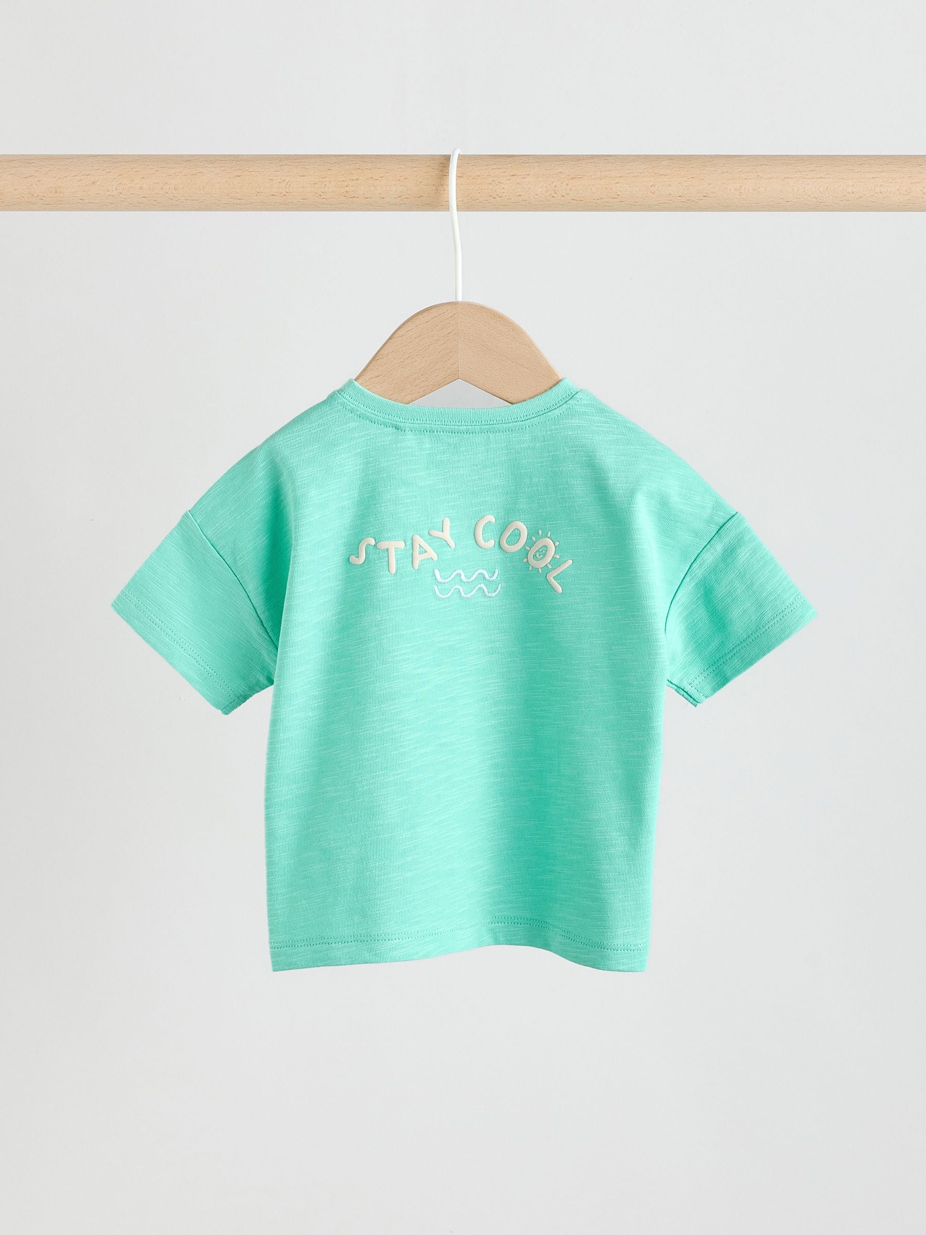 Dsiney Kidz - Green/Blue Stripe Top and Trousers Baby Set (0mths-3yrs) image 7