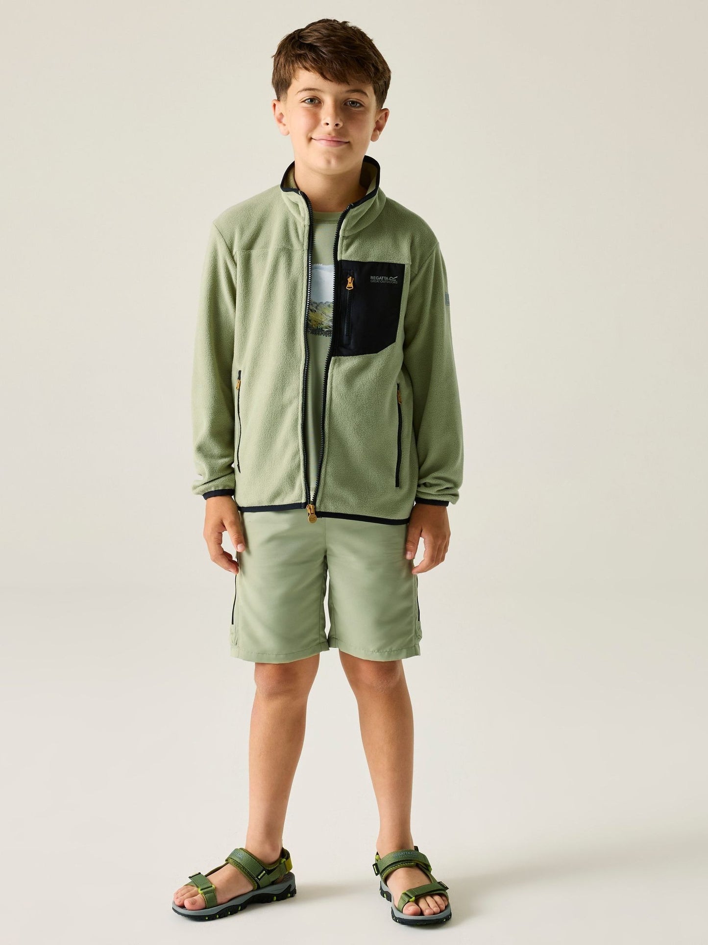 Dsiney Kidz - Regatta Green Junior Frankie Full Zip Fleece image 3