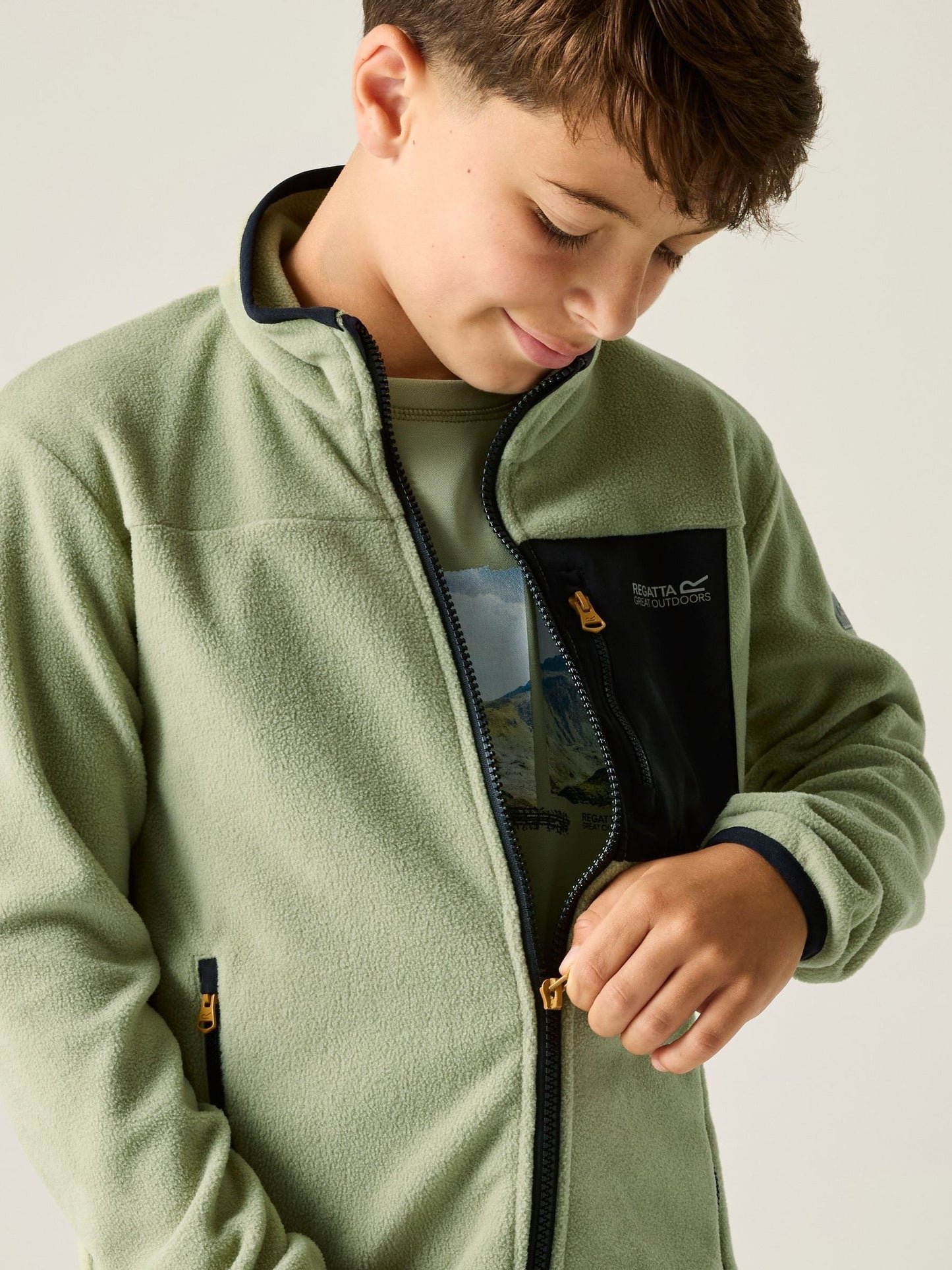 Dsiney Kidz - Regatta Green Junior Frankie Full Zip Fleece image 4