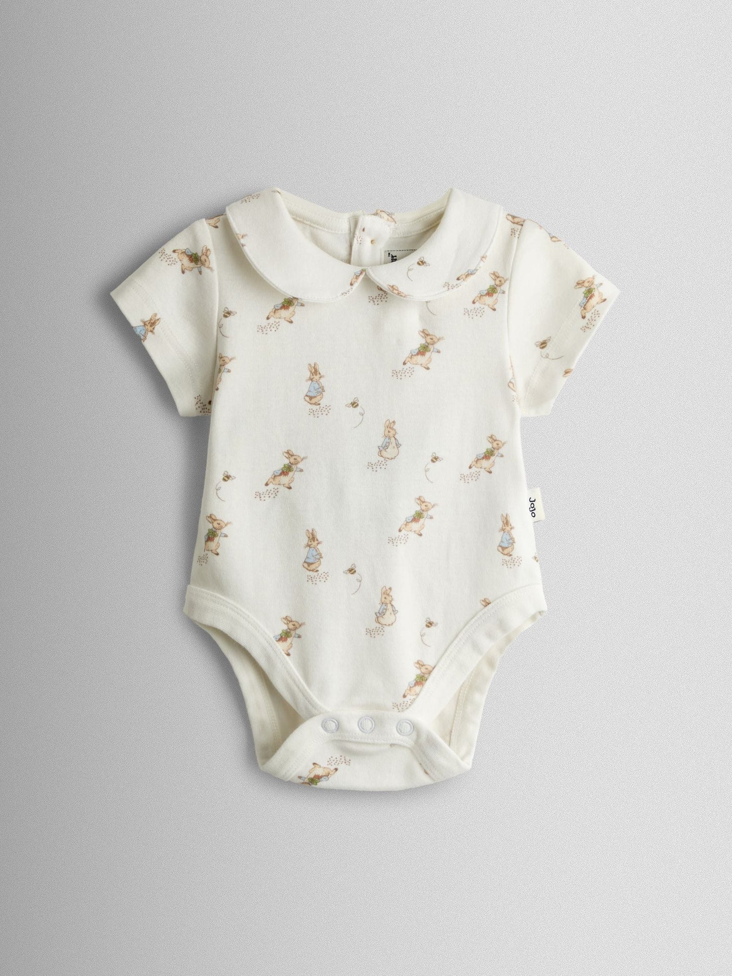 JoJo Maman Bébé Green Peter Rabbit™ Cheesecloth Dungaree & Body Set image 3