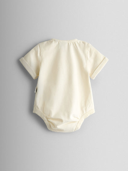 JoJo Maman Bébé Green Giraffe Checked Dungaree & Body Set image 4
