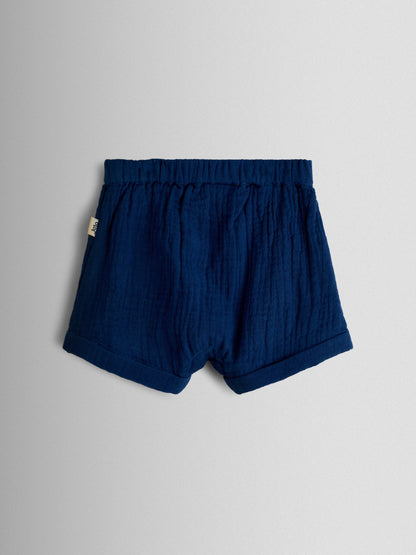 JoJo Maman Bébé Navy Peter Rabbit™ 2-Piece Shirt & Shorts Set image 5