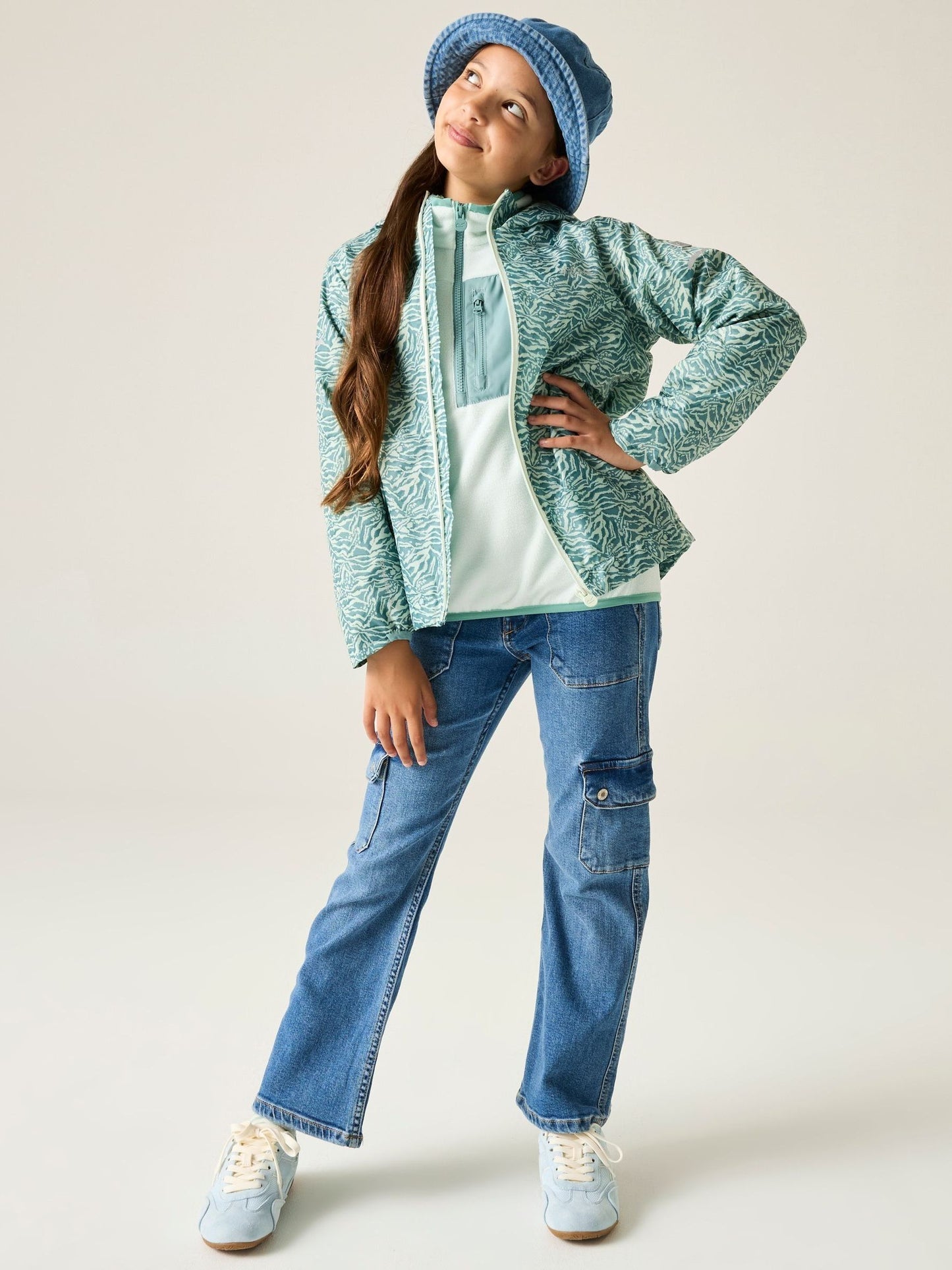 Dsiney Kidz - Regatta Blue Junior Waterproof Printed Lever II Jacket image 3