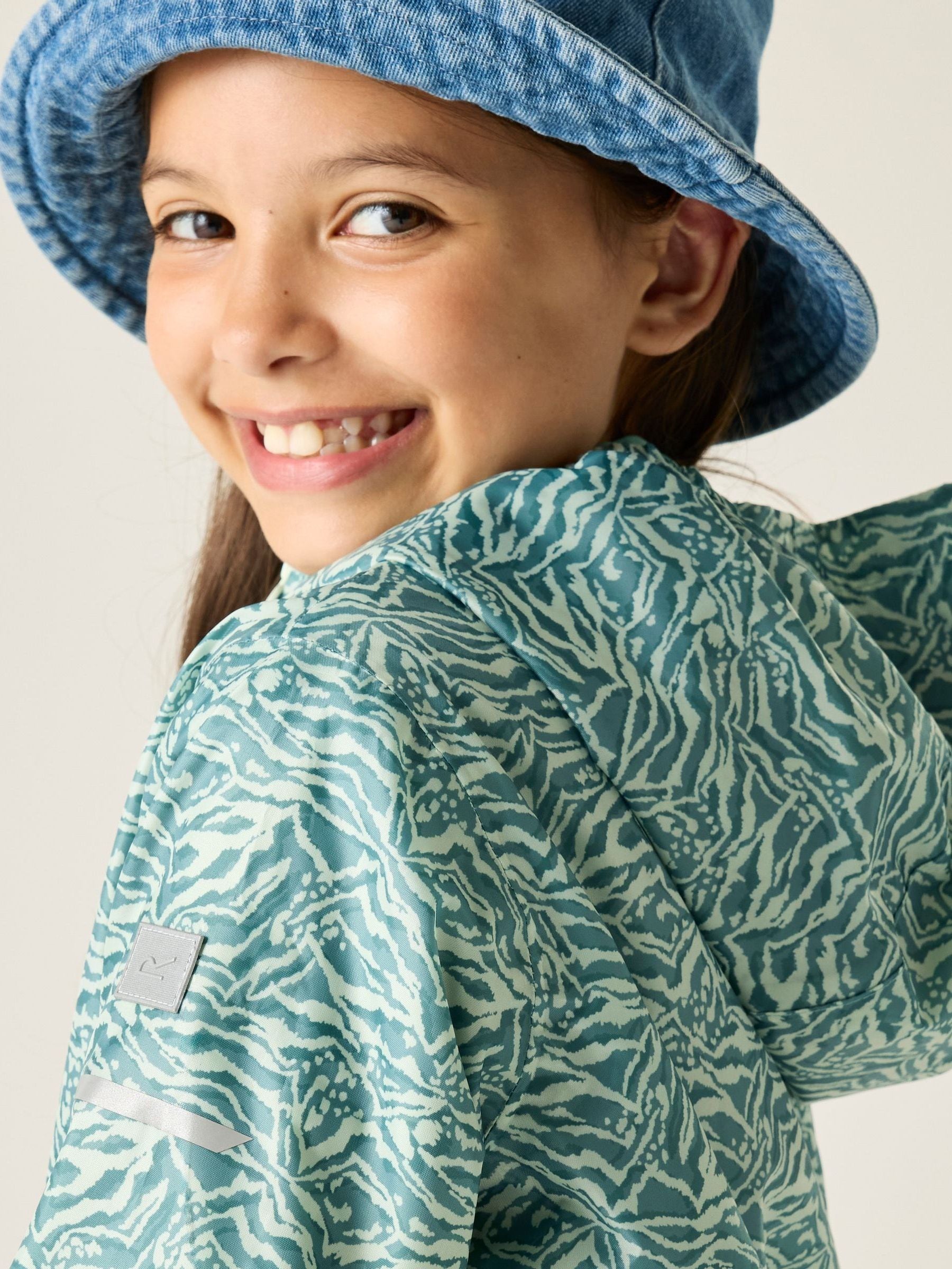 Dsiney Kidz - Regatta Blue Junior Waterproof Printed Lever II Jacket image 4