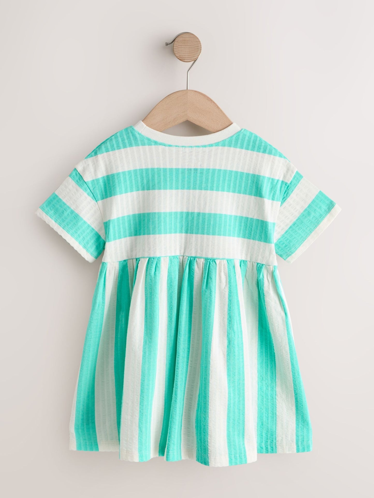 Turquoise Stripe Jersey Dress (3mths-7yrs) image 7