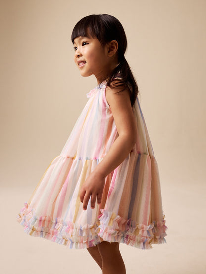 Rainbow Mesh Party Dress (3mths-7yrs) image 2