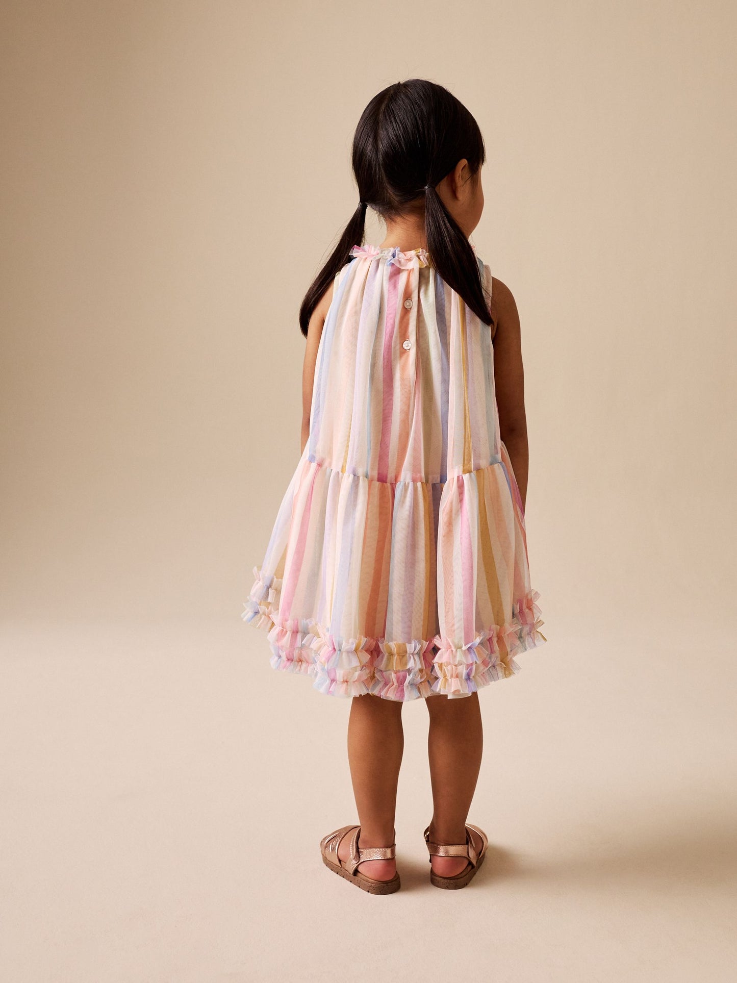 Rainbow Mesh Party Dress (3mths-7yrs) image 3