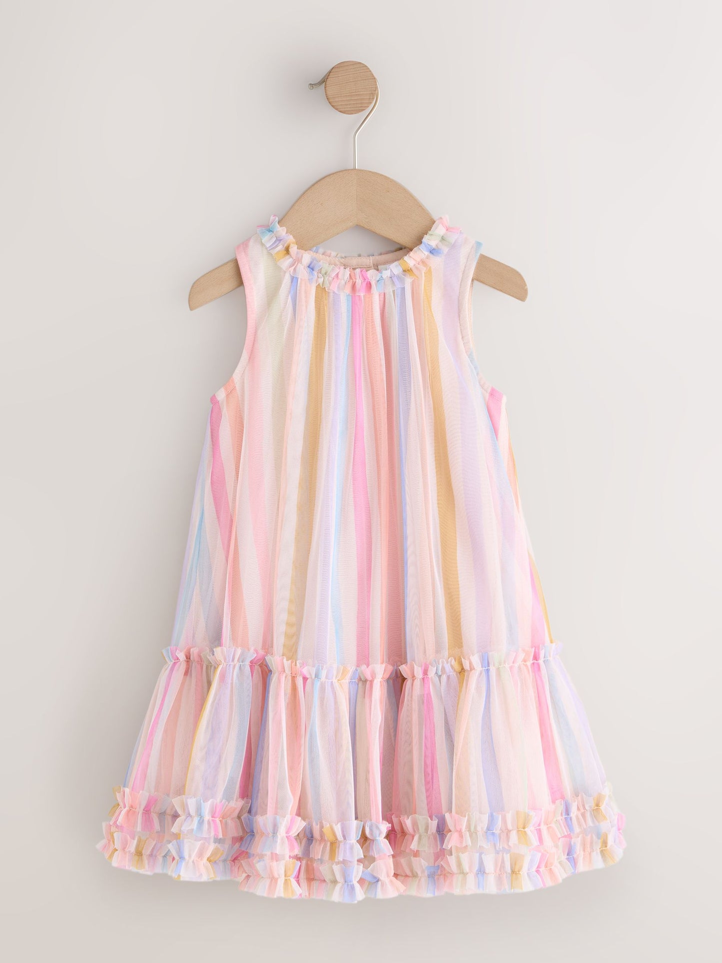 Rainbow Mesh Party Dress (3mths-7yrs) image 5