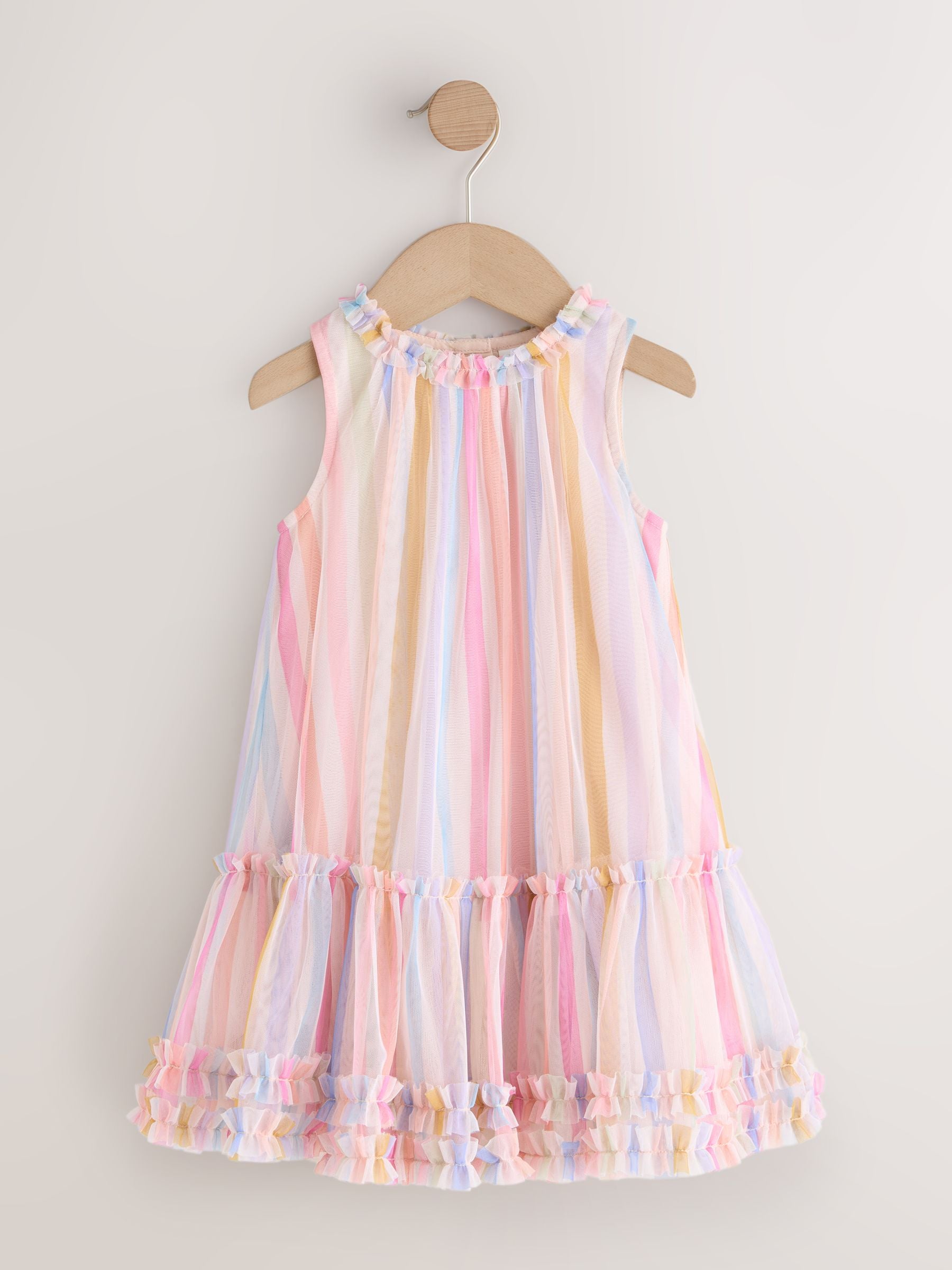 Rainbow Mesh Party Dress (3mths-7yrs) image 5