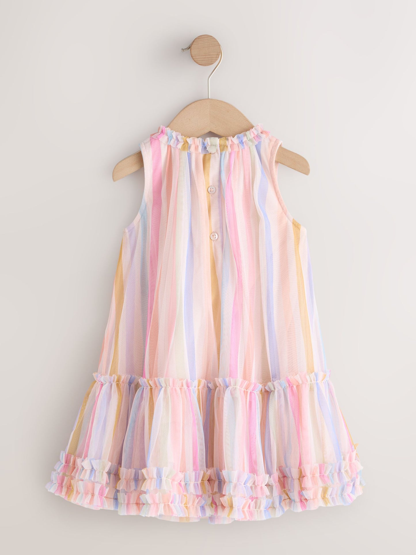 Rainbow Mesh Party Dress (3mths-7yrs) image 6