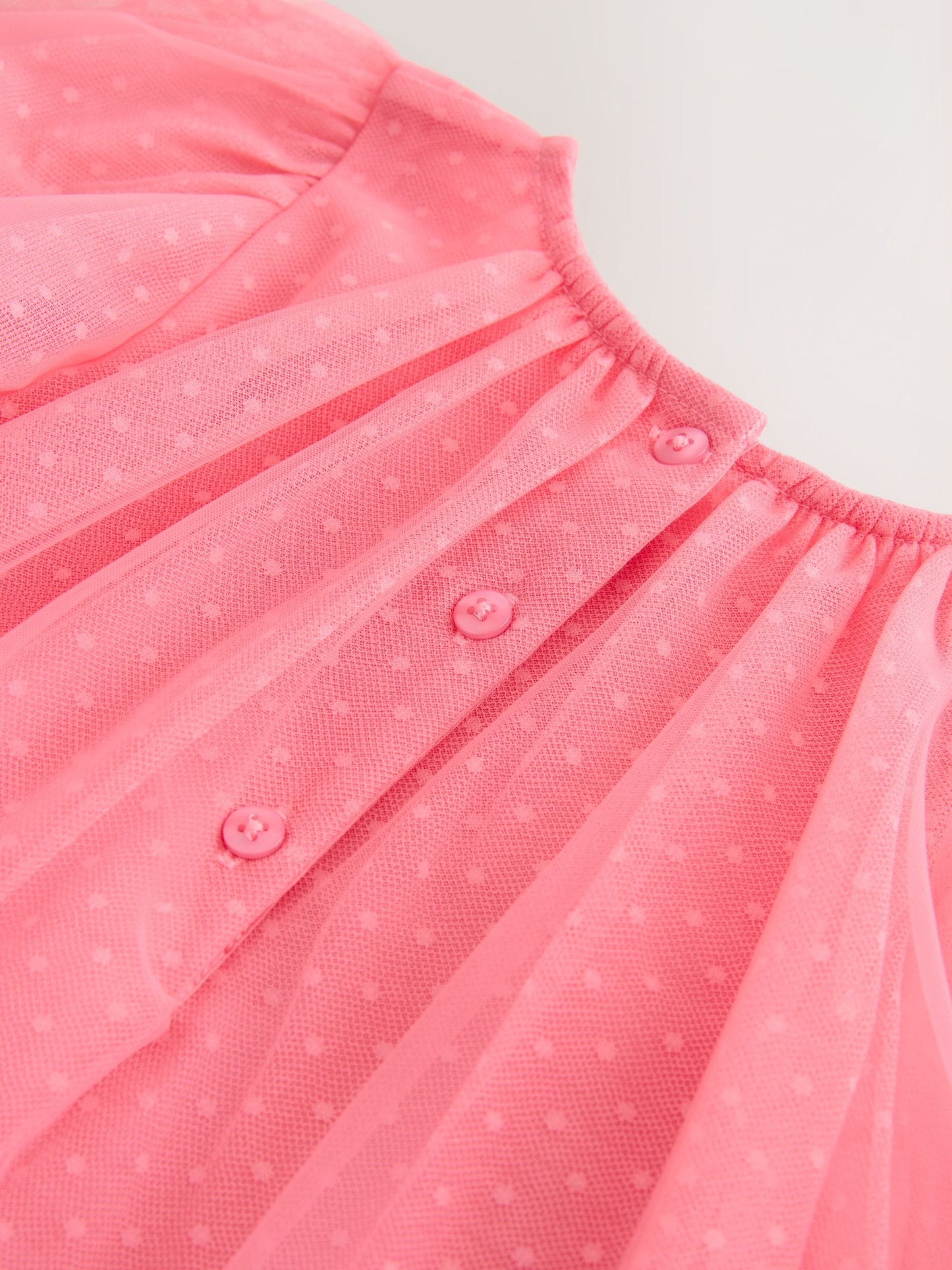Coral Butterfly Angel Sleeve Mesh Dress (3mths-7yrs) image 8