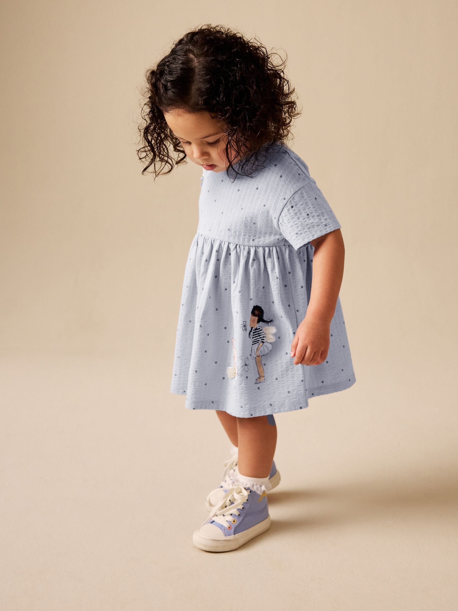 Blue Fairy Jersey Dress (3mths-7yrs) image 4