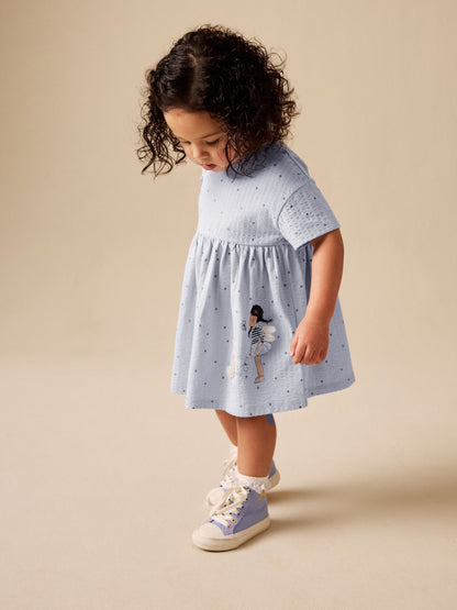 Blue Fairy Jersey Dress (3mths-7yrs) image 4