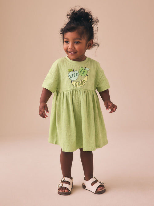 Dsiney Kidz - Green Essential Jersey Dress (3mths-7yrs) image 1