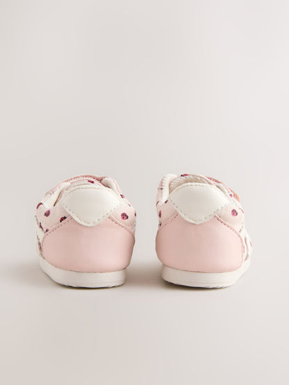 Pink Ladybird Baby Touch Fastening Trainers image 2