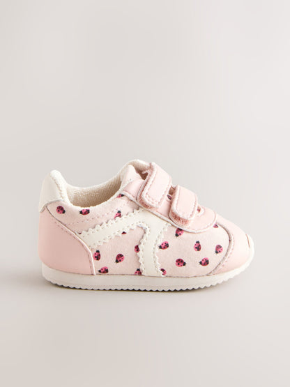 Pink Ladybird Baby Touch Fastening Trainers image 4