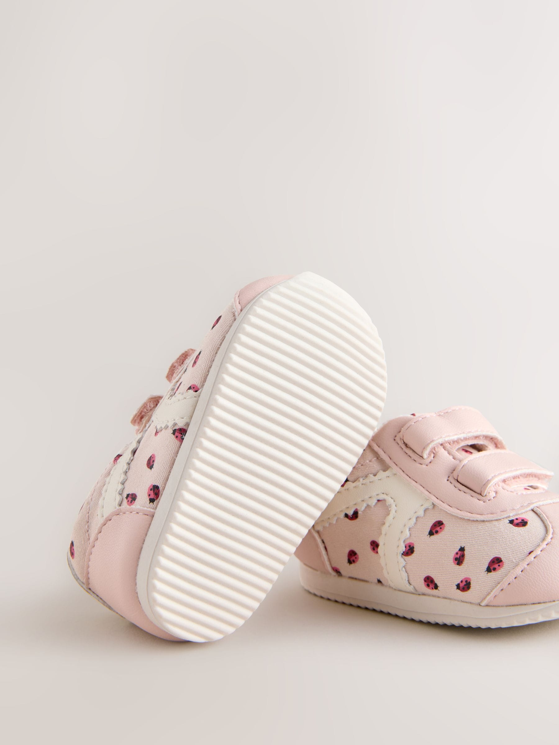 Pink Ladybird Baby Touch Fastening Trainers image 5