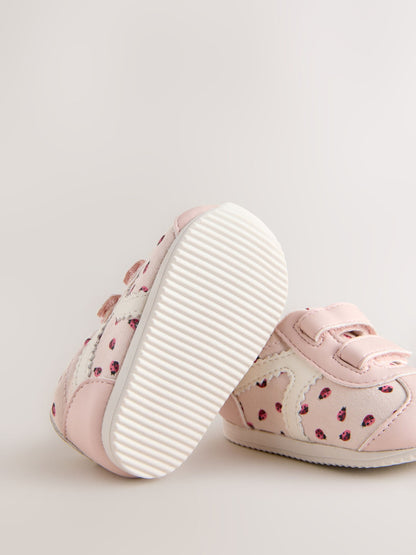 Pink Ladybird Baby Touch Fastening Trainers image 5