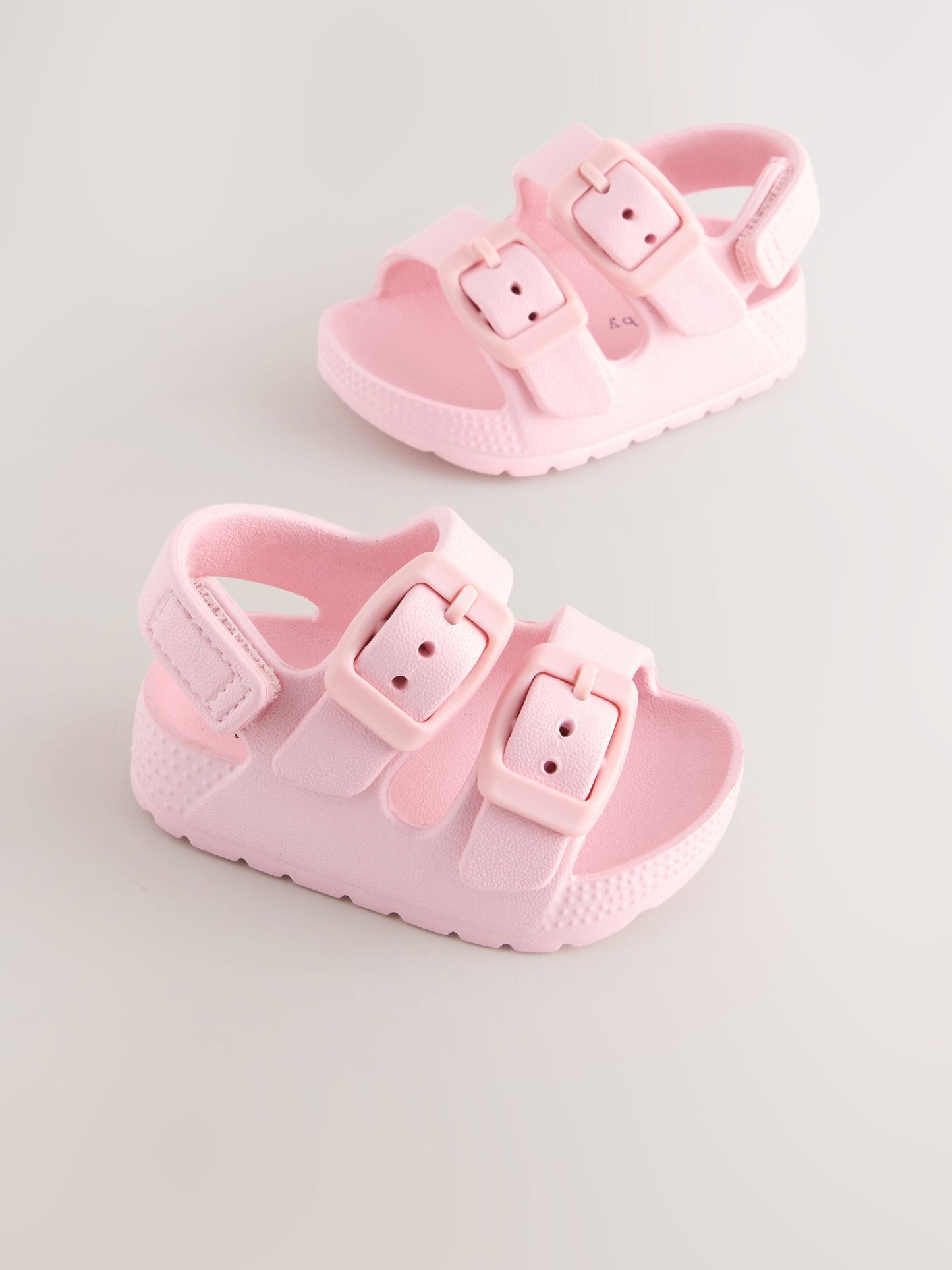 Pink Baby Double Buckle EVA Sandals (0-24mths) image 1