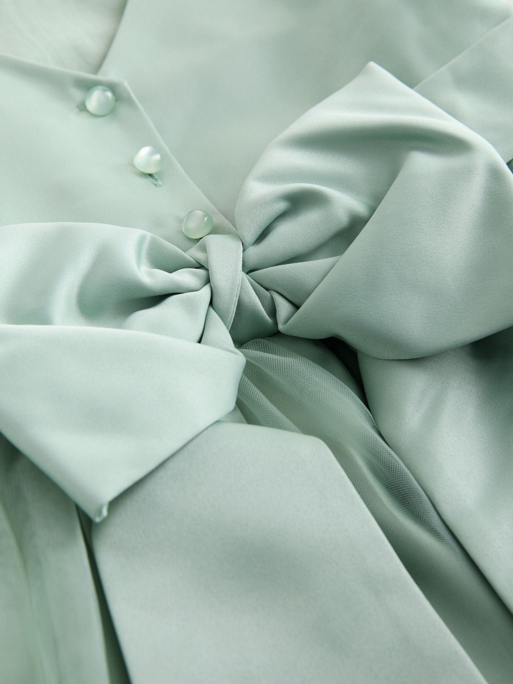 Sage Green Flower Girl Bow Dress (3-12yrs) image 7