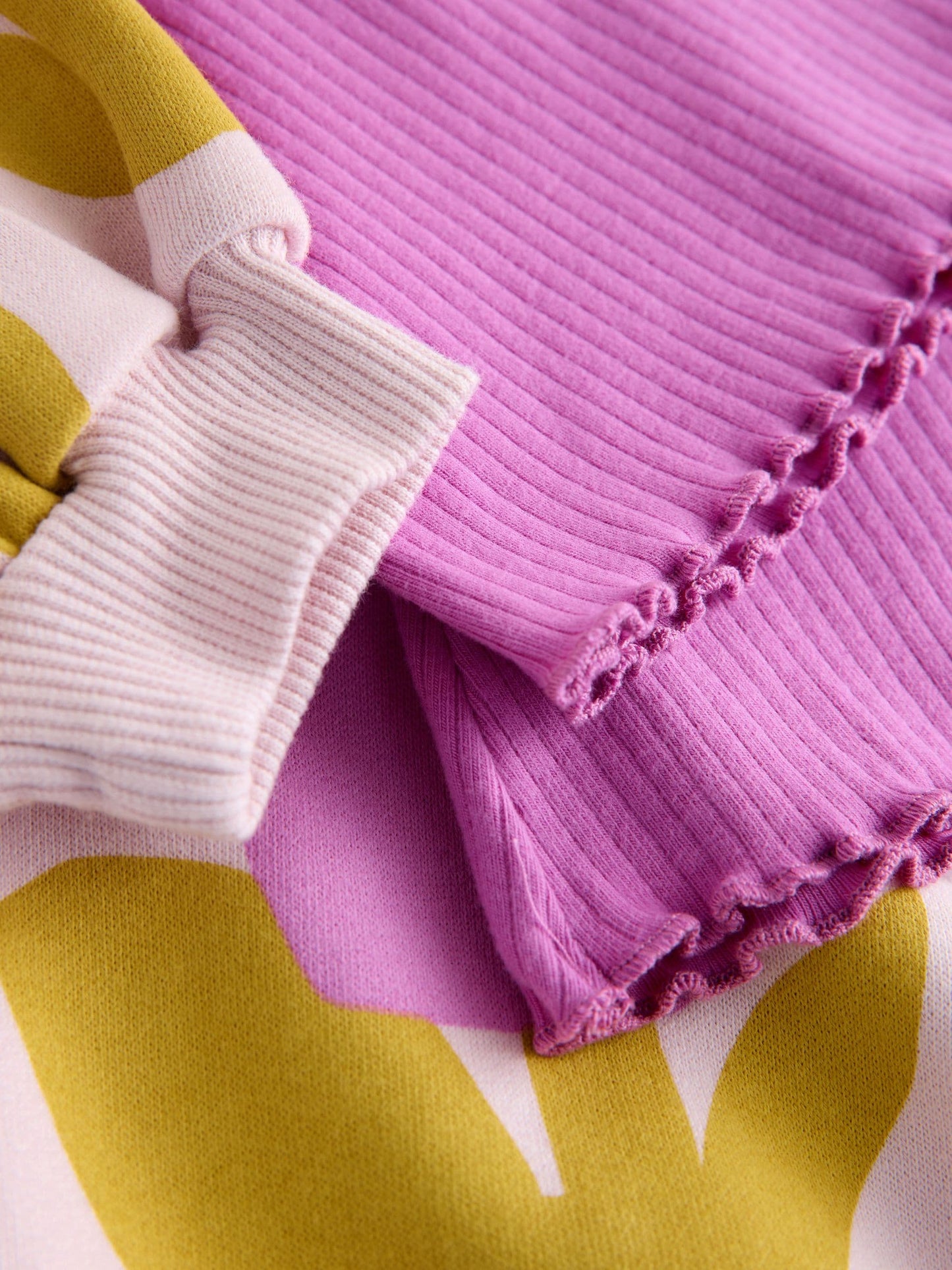 Light Pink Flowers Sweatshirt & Flare Leggings Set (3mths-7yrs) image 6