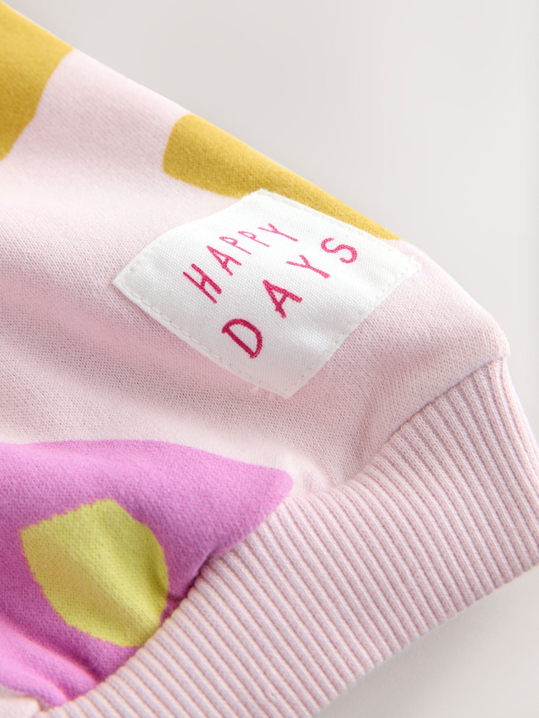 Light Pink Flowers Sweatshirt & Flare Leggings Set (3mths-7yrs) image 7