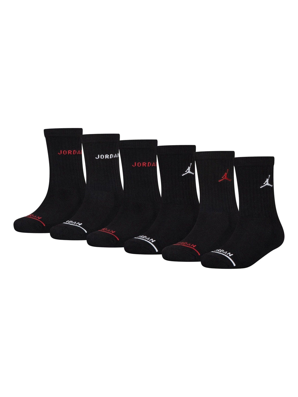 Jordan Black Legend Crew 6 Pack Socks - image 1