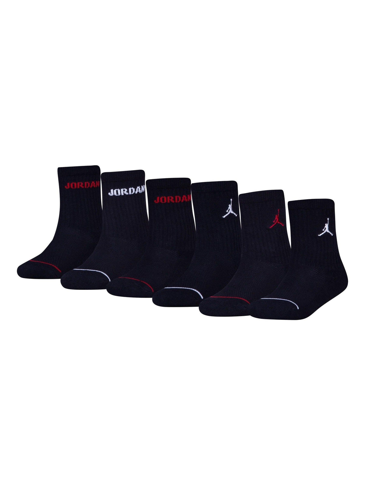 Jordan Black Legend Crew 6 Pack Socks - image 3