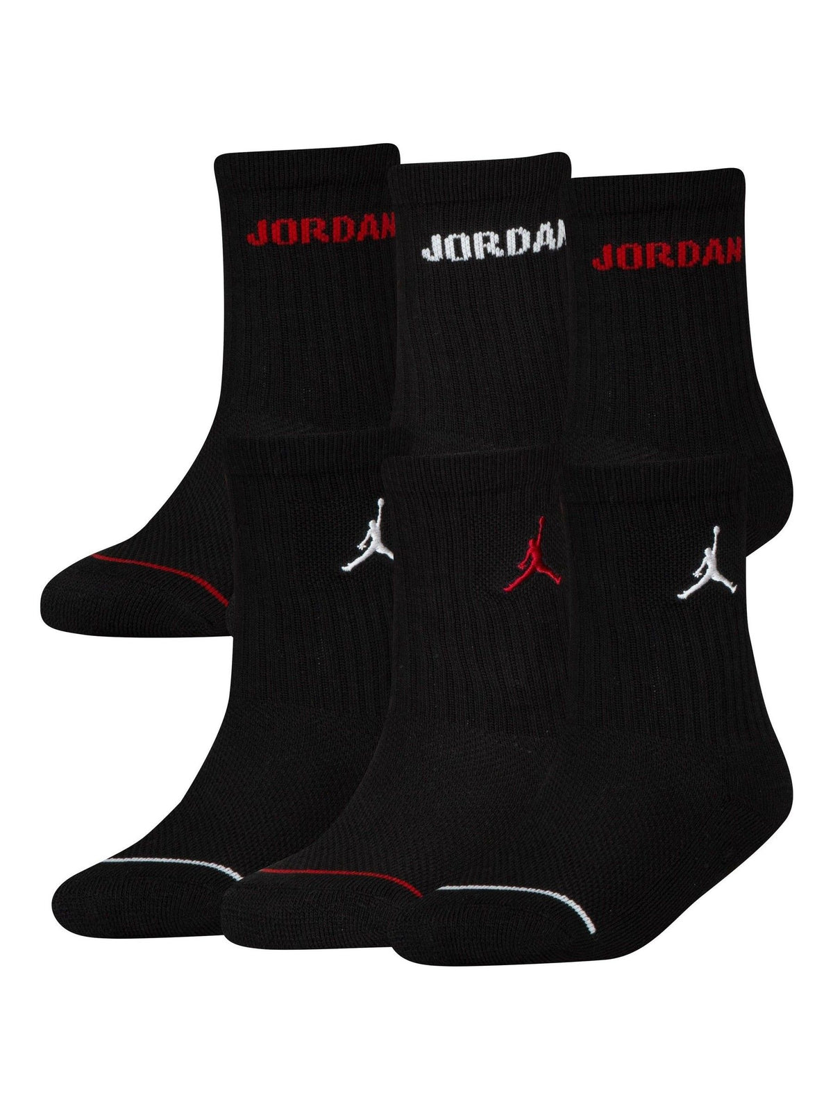 Jordan Black Legend Crew 6 Pack Socks - image 5