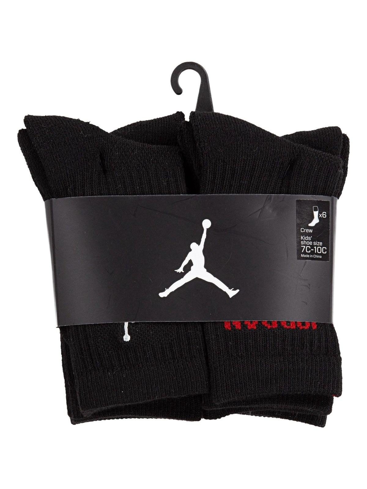 Jordan Black Legend Crew 6 Pack Socks - image 6