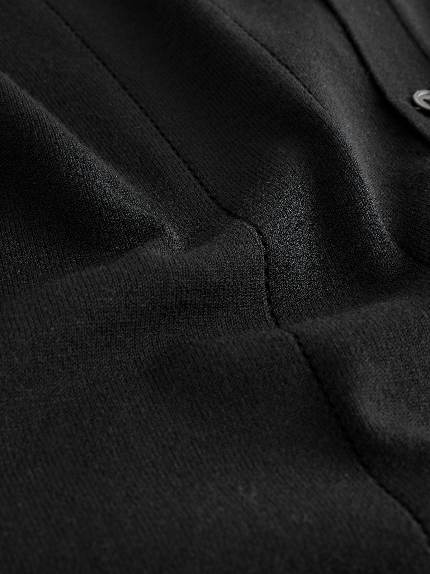 Dsiney Kidz - Black Knitted Revere Collar Polo Shirt (3-16yrs) image 3