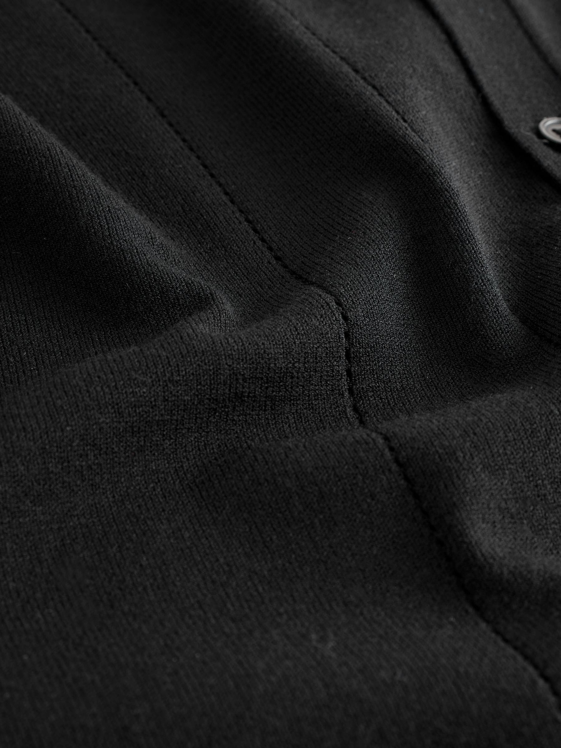 Dsiney Kidz - Black Knitted Revere Collar Polo Shirt (3-16yrs) image 3