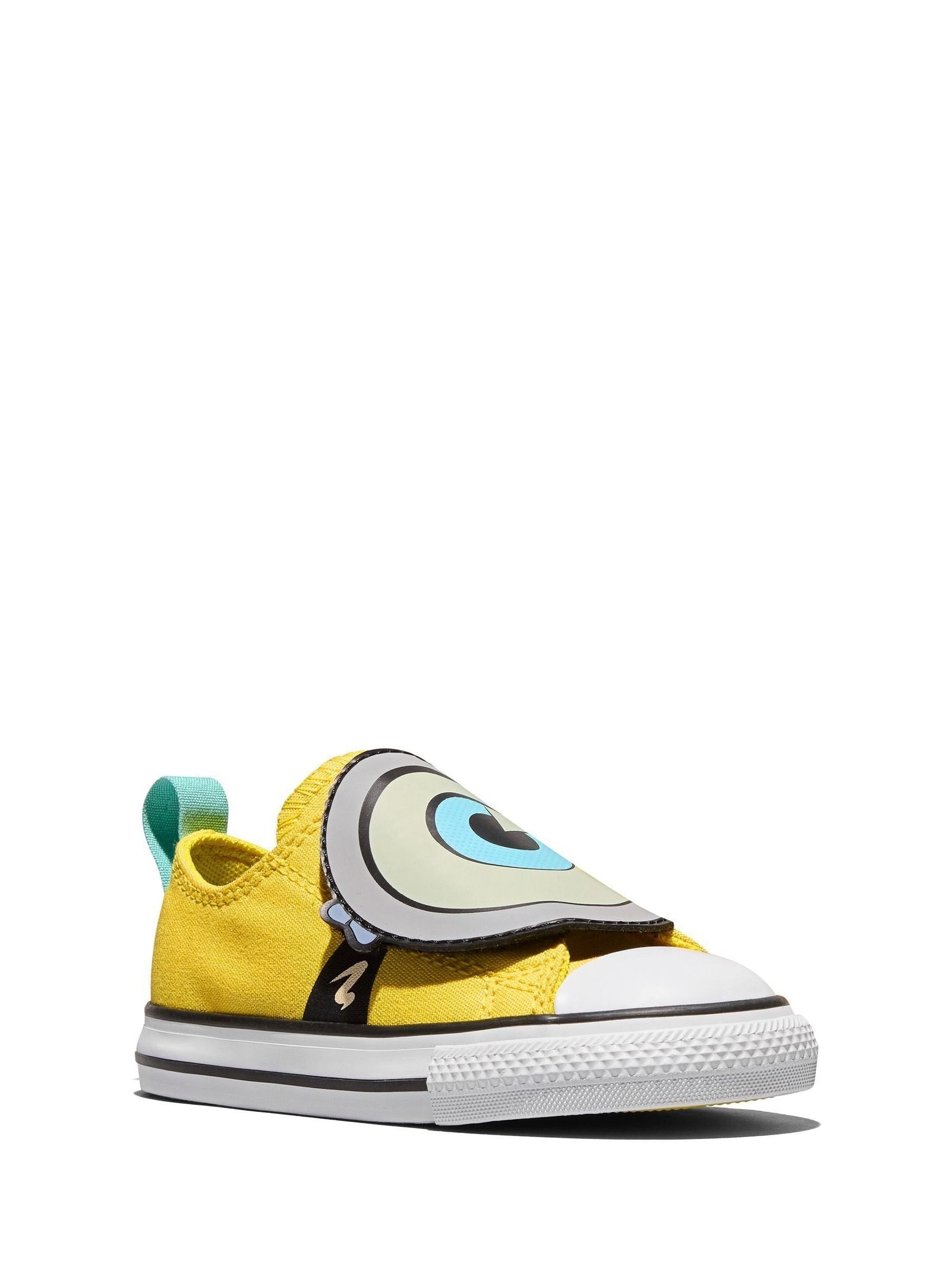 Converse Yellow/White Minion One Strap Low Trainers image 4