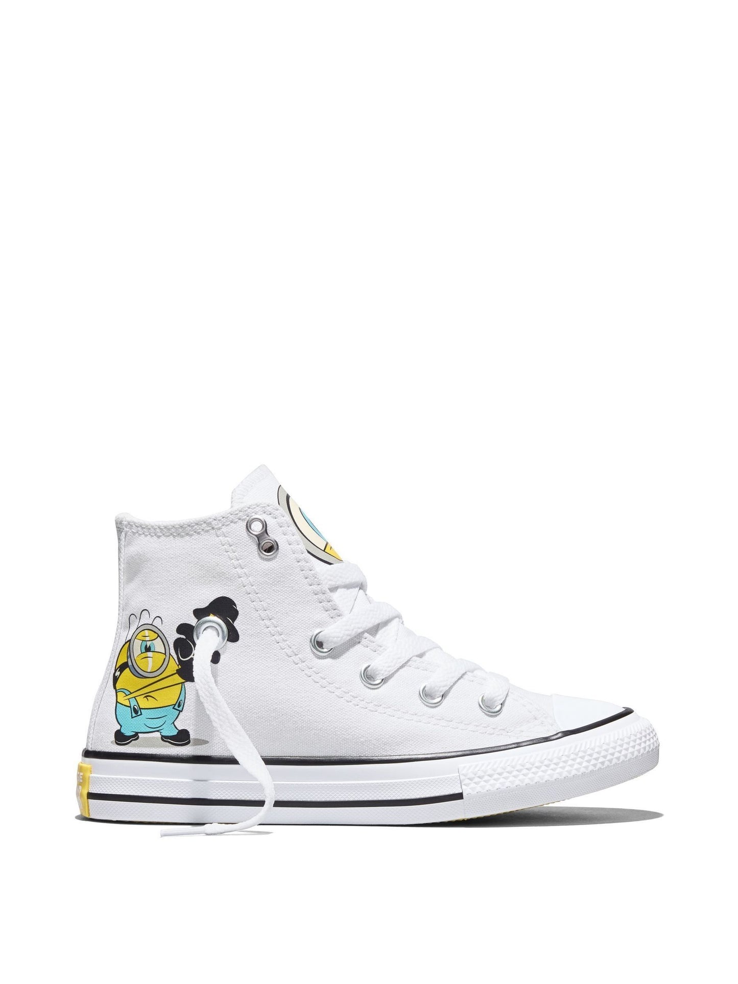 Dsiney Kidz - Converse White Minion Classic Hightop Trainers image 3