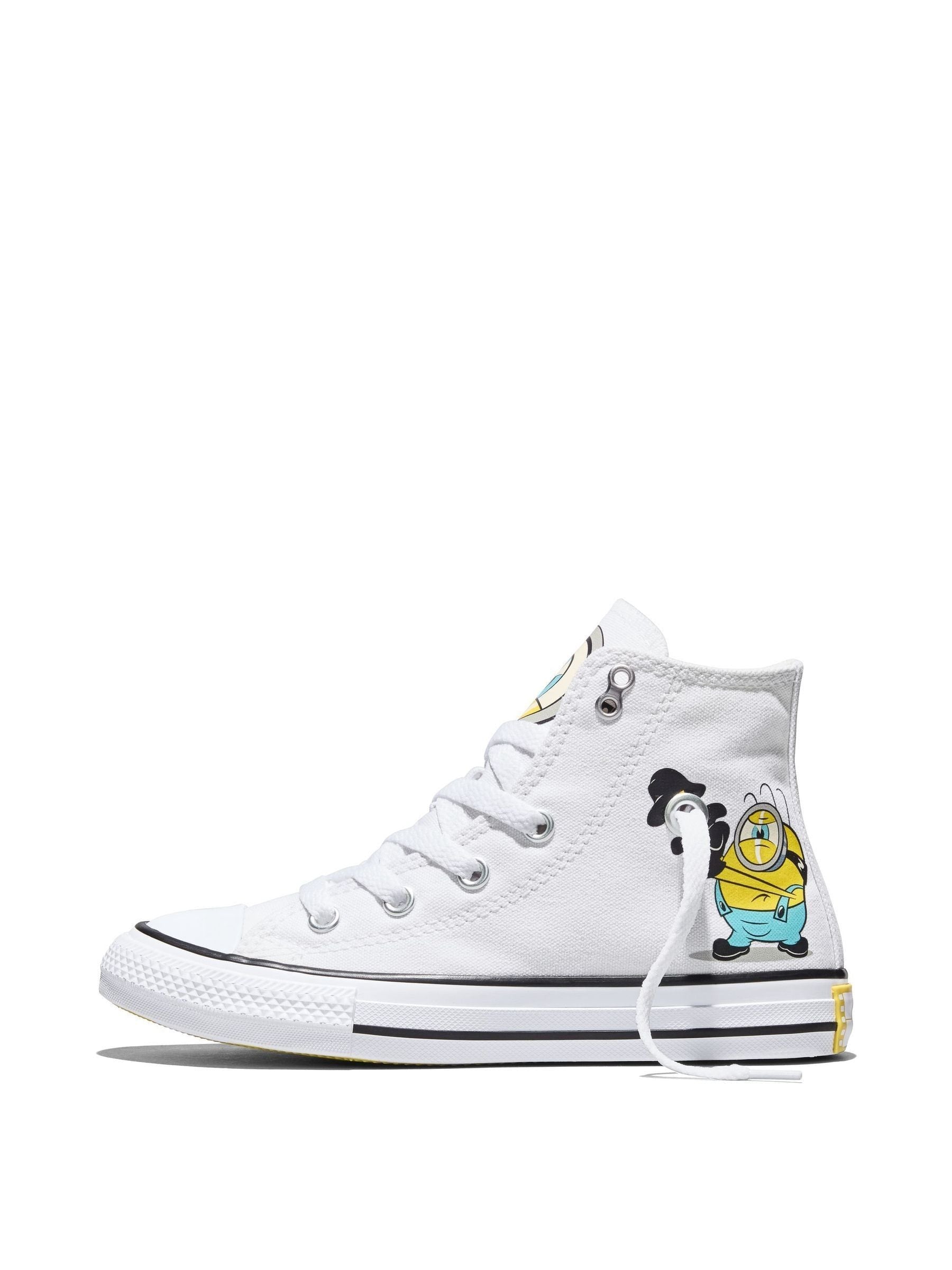 Dsiney Kidz - Converse White Minion Classic Hightop Trainers image 4