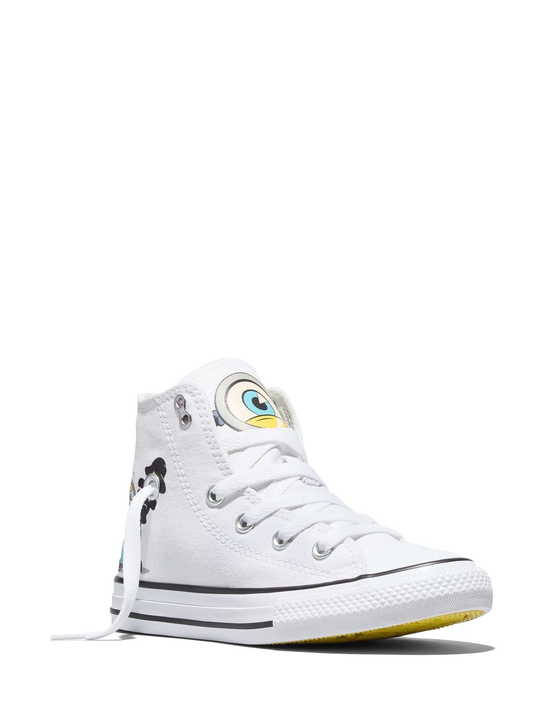 Dsiney Kidz - Converse White Minion Classic Hightop Trainers image 5