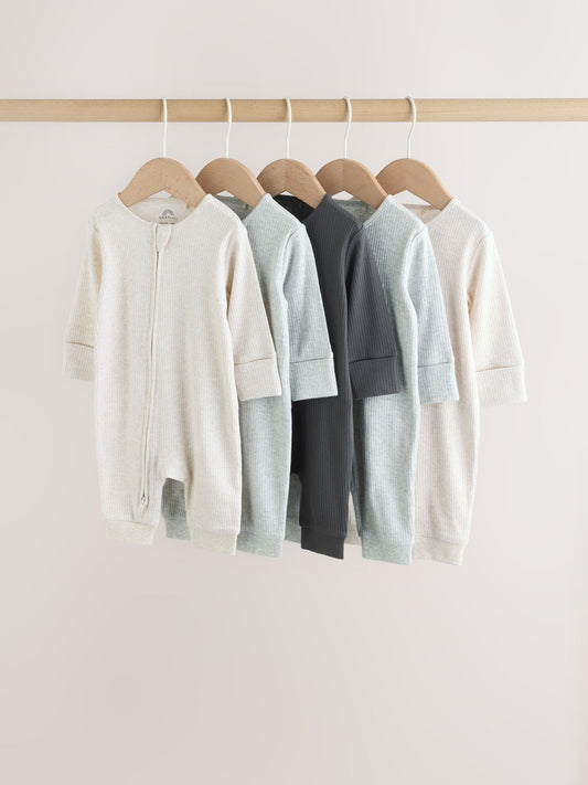 Neutral Baby Sleepsuits 5 Pack (0mths-3yrs) image 1