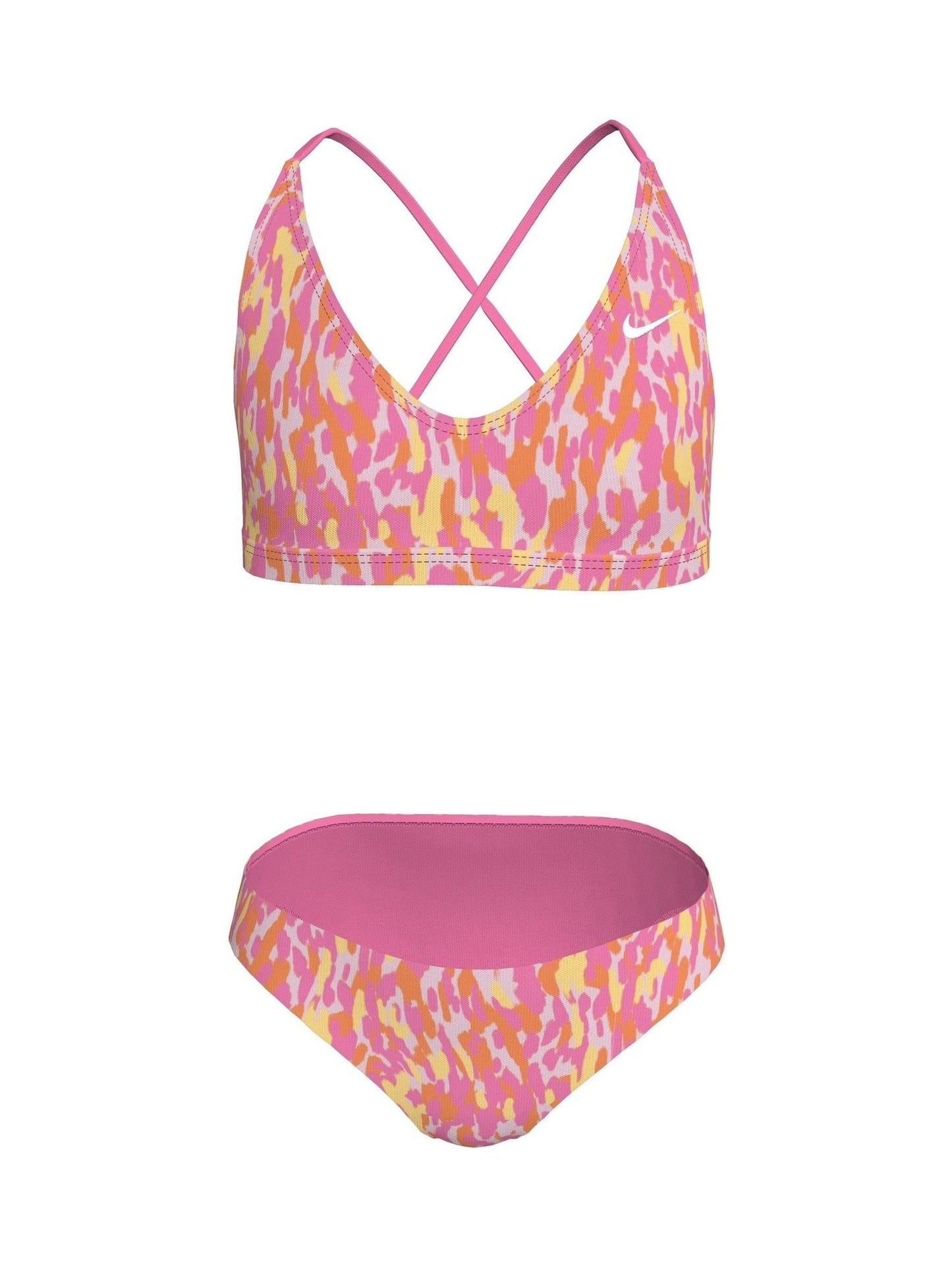 Dsiney Kidz - Nike Pink Animal Print Lace Up Bikini Set image 5