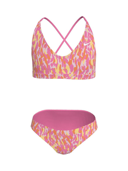 Dsiney Kidz - Nike Pink Animal Print Lace Up Bikini Set image 5