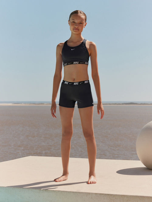 Dsiney Kidz - Nike Black Logo Tape Racerback Bikini Shorts Set image 1