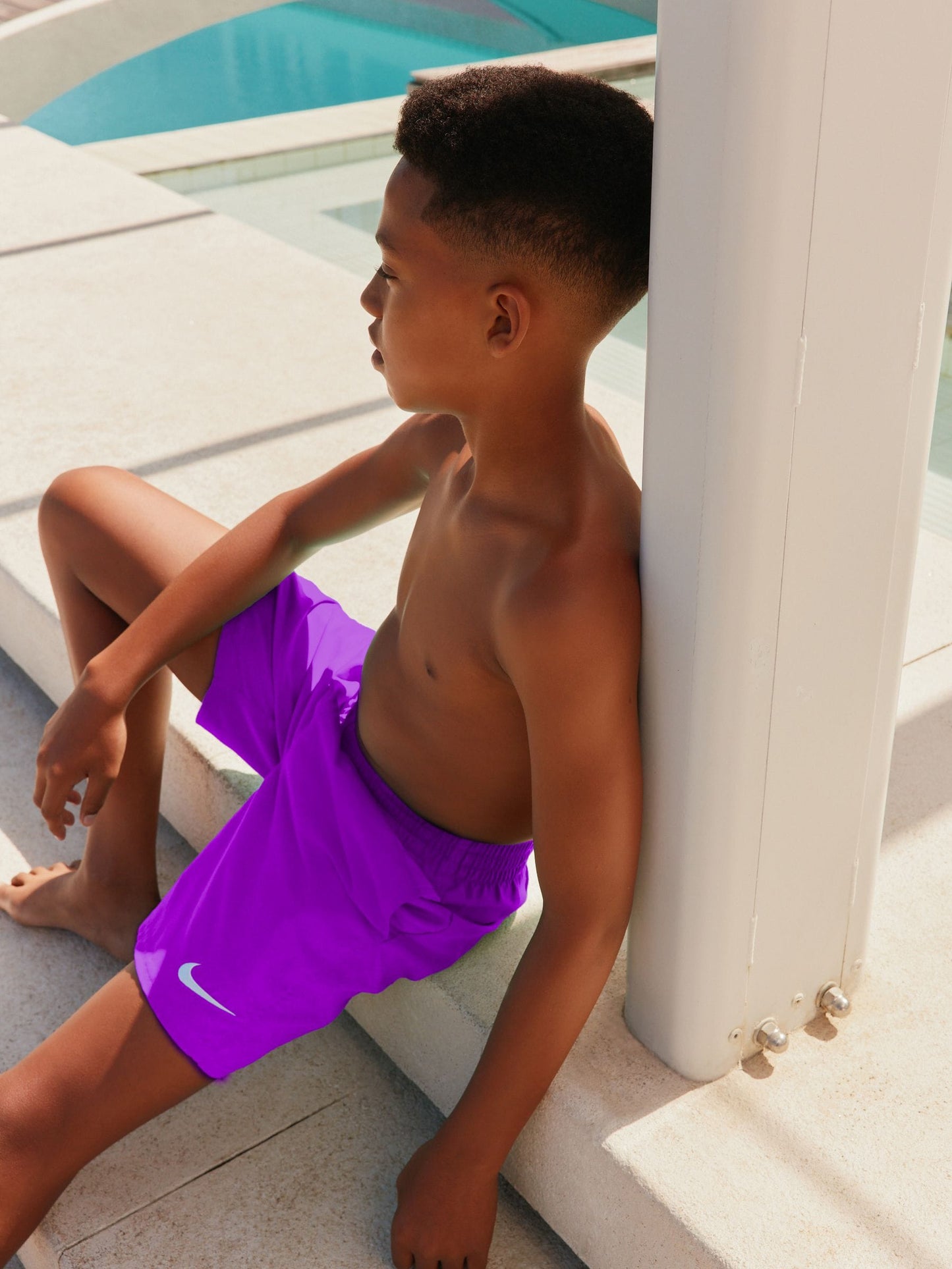 Nike Purple 6 Inch Essential Volley Swim Shorts image 3