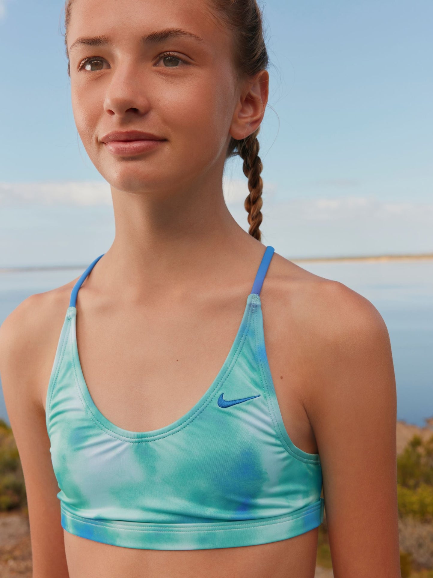Dsiney Kidz - Nike Blue Tie Dye Lace Up Bikini Set image 4