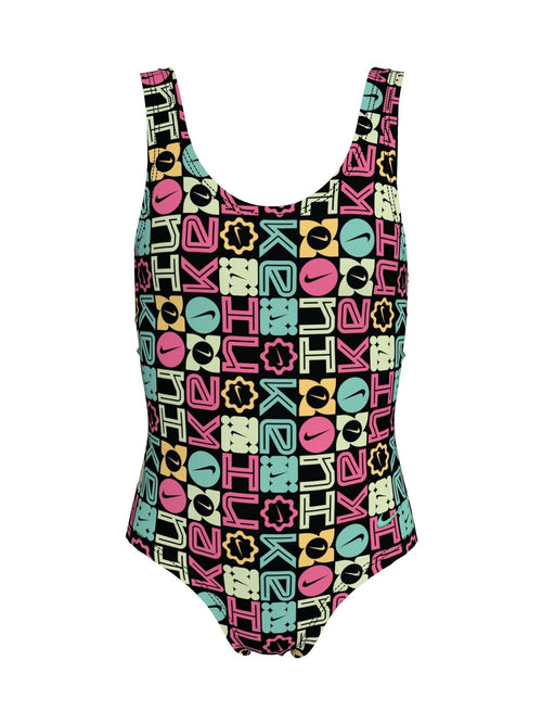 Dsiney Kidz - Nike Black Logo Block U-Back One Piece Swimsuit image 1