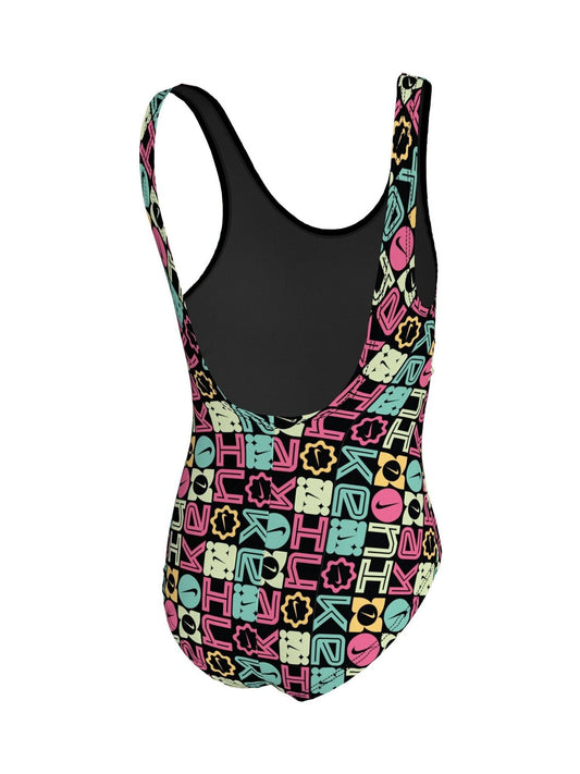 Dsiney Kidz - Nike Black Logo Block U-Back One Piece Swimsuit image 2