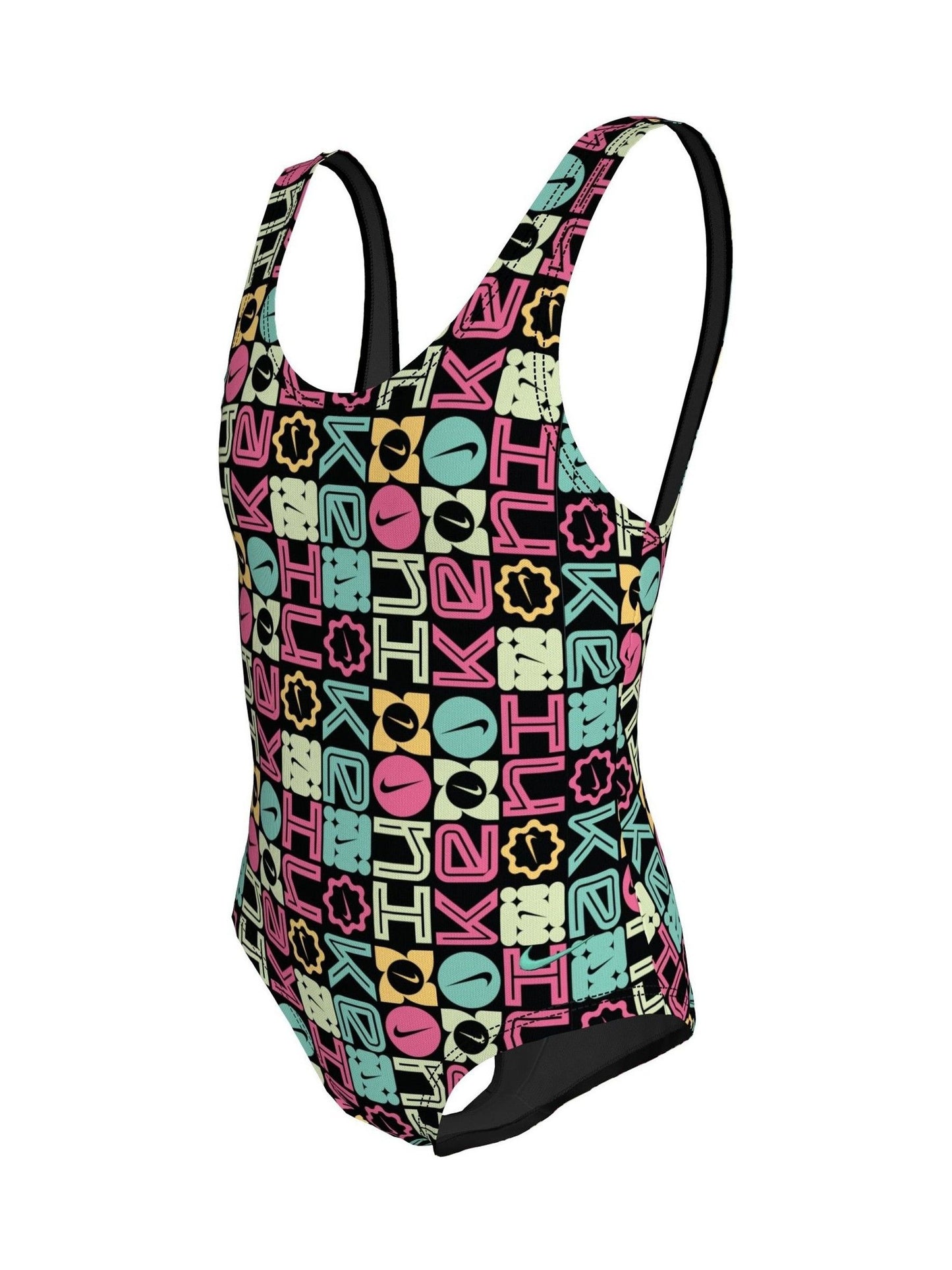 Dsiney Kidz - Nike Black Logo Block U-Back One Piece Swimsuit image 3
