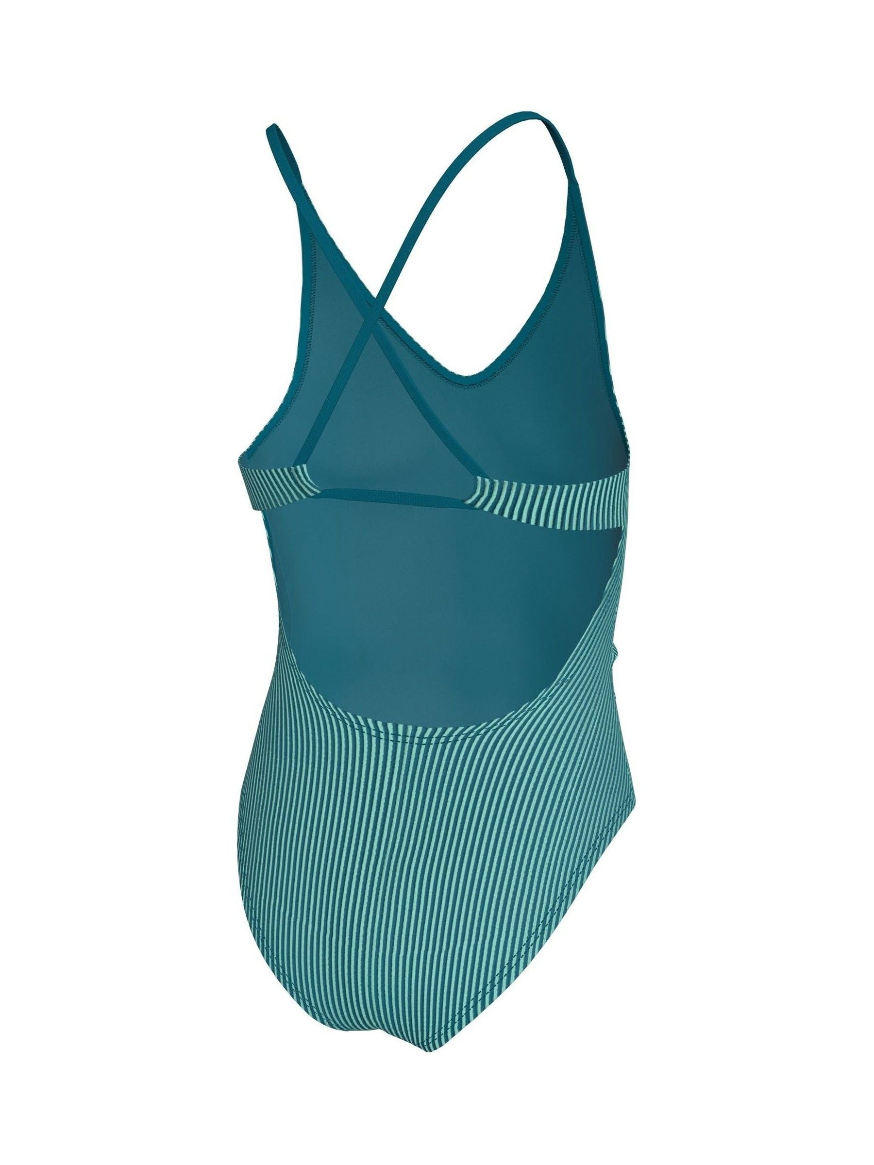 Dsiney Kidz - Nike Blue Ripple Texture Striped Lace Up One Piece Swimsuit image 5