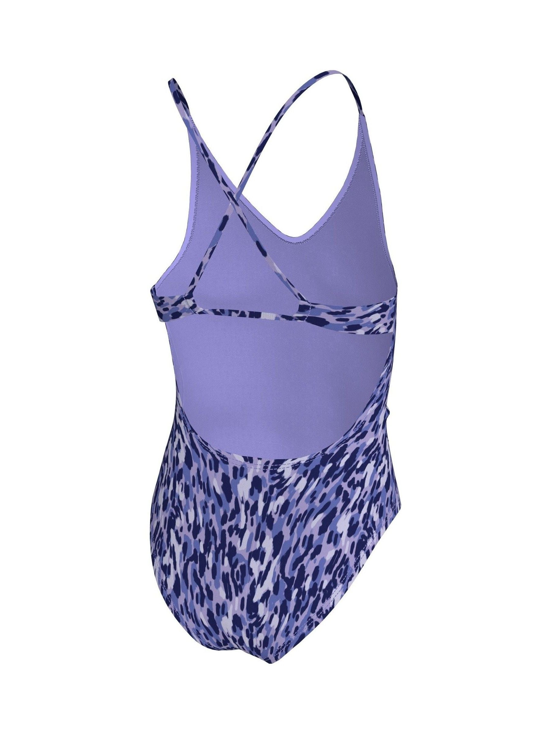 Dsiney Kidz - Nike Purple Animal Print Lace Up One Piece Swimsuit image 3