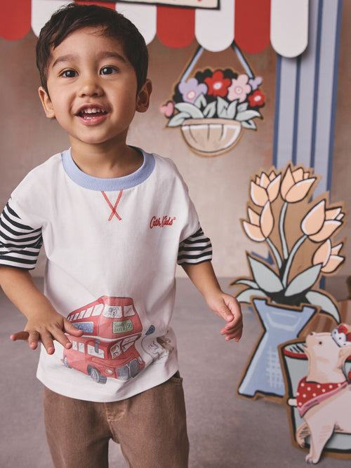 White London Bus Cath Kidston T-Shirt (3mths-7yrs) image 1
